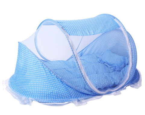 Lit moustiquaire pliable pour bébé avec oreiller – vue 2