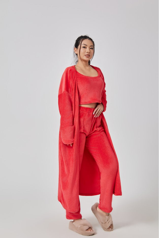 Ensemble pyjama femme 3 pièces – vue 2
