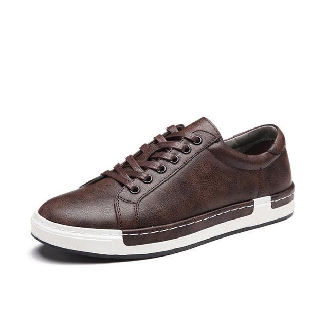 Chaussures casual effet cuir - vue 7