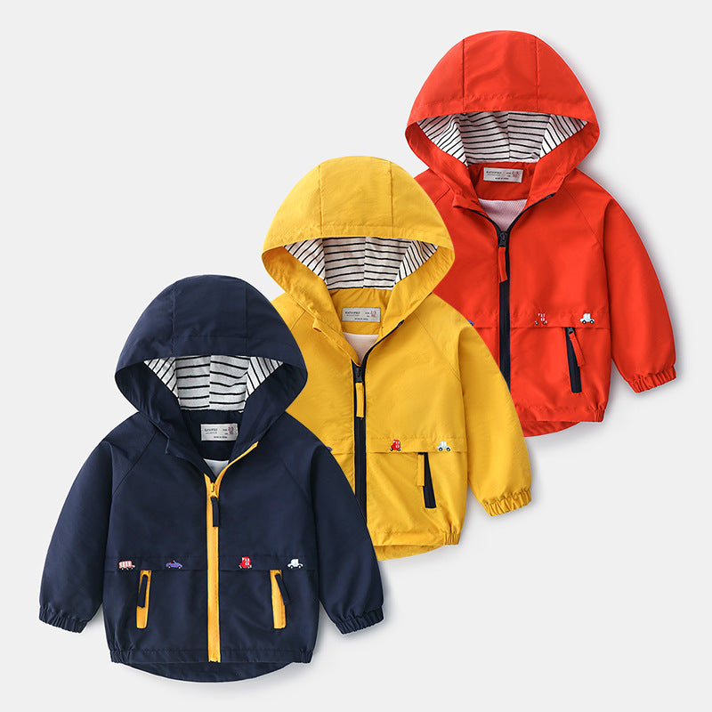 ELBÉ KIDS™ – Veste Coupe-Vent Enfant à Capuche – vue 5