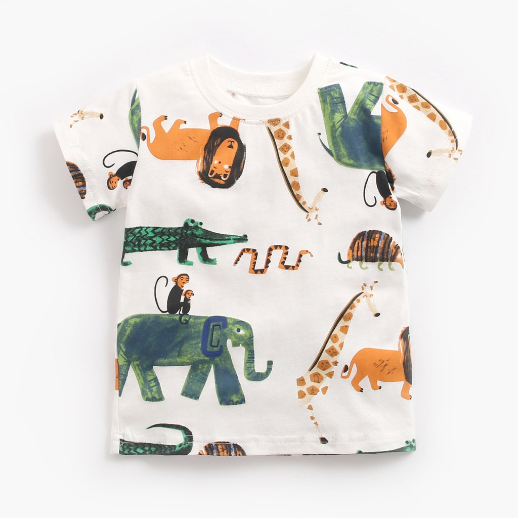 ELBÉ KIDS™ – Ensemble Safari Bébé 2 Pièces T-shirt & Short – vue 2