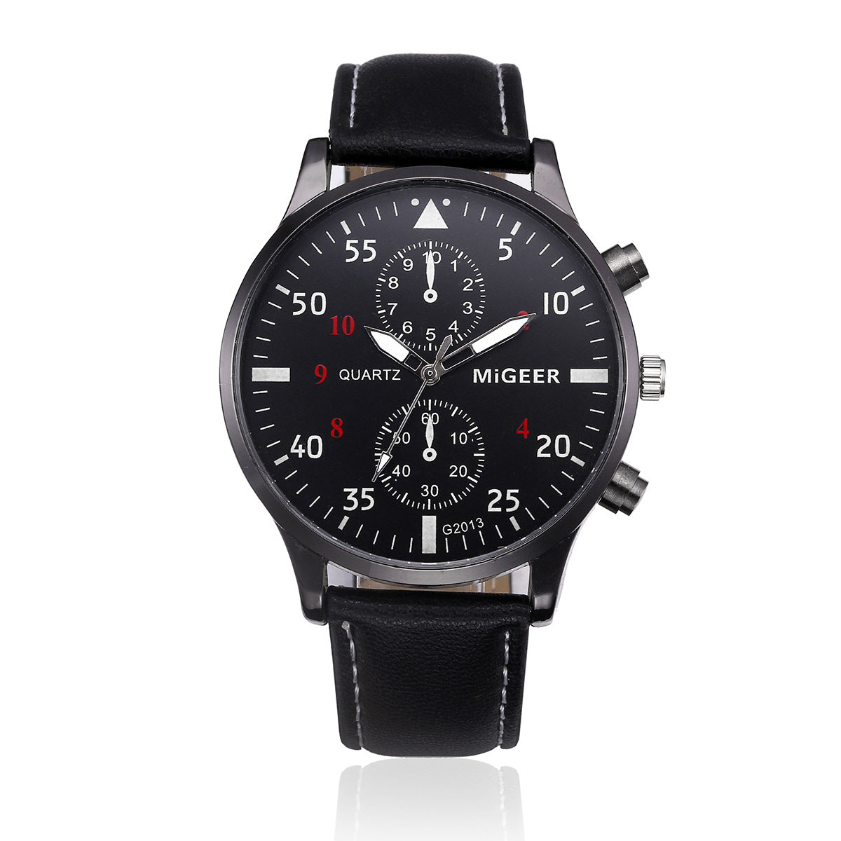 Montre Homme ELBÉ Urban – Design Vintage Quartz avec Bracelet Similicuir – vue 1