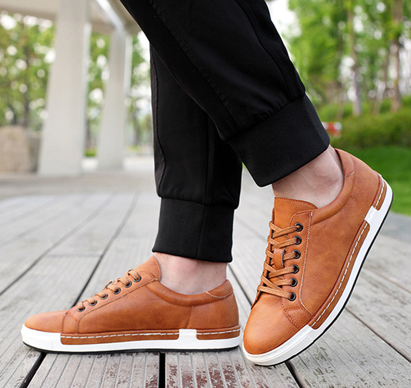 Chaussures casual effet cuir - vue 2