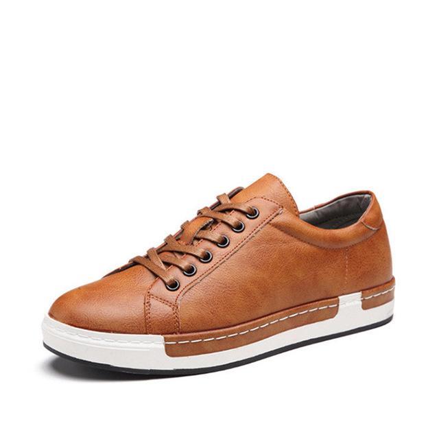 Chaussures casual effet cuir - vue 4