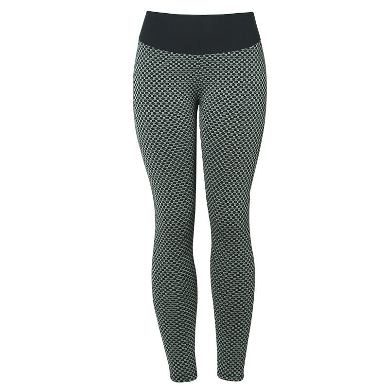 Legging de yoga texturé gris – vue du vêtement entier sur fond blanc