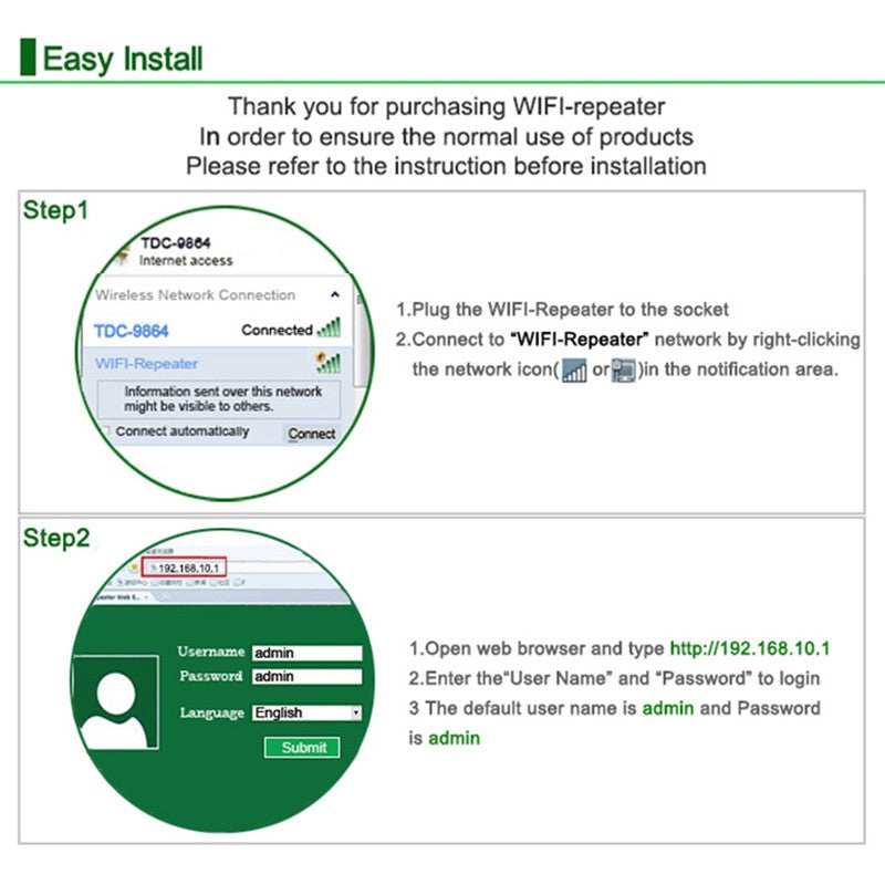 Répéteur Wi-Fi amplificateur de signal – vue 2