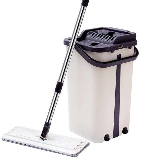 ELBÉ CLEAN™ – Balai Plat Microfibre avec Seau Essoreur – vue 1