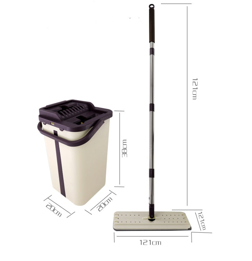 ELBÉ CLEAN™ – Balai Plat Microfibre avec Seau Essoreur – vue 9
