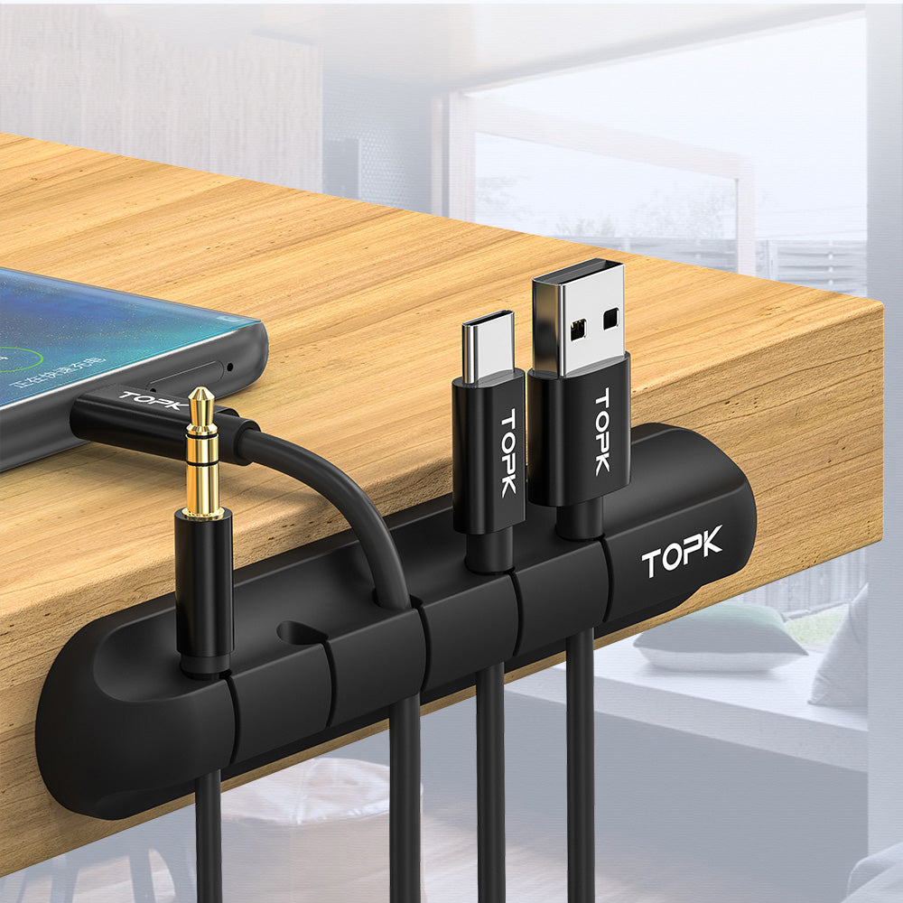 Organiseur de câbles USB en silicone – vue 1