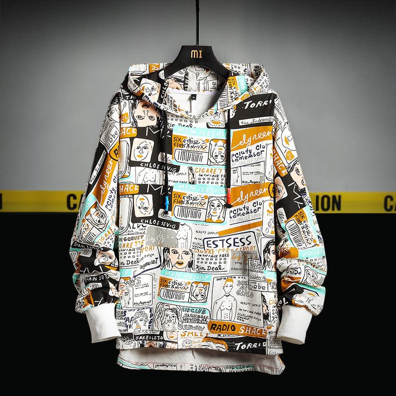 Hoodie Homme ELBÉ Urban – Sweat Oversize Street Art Premium – vue 6