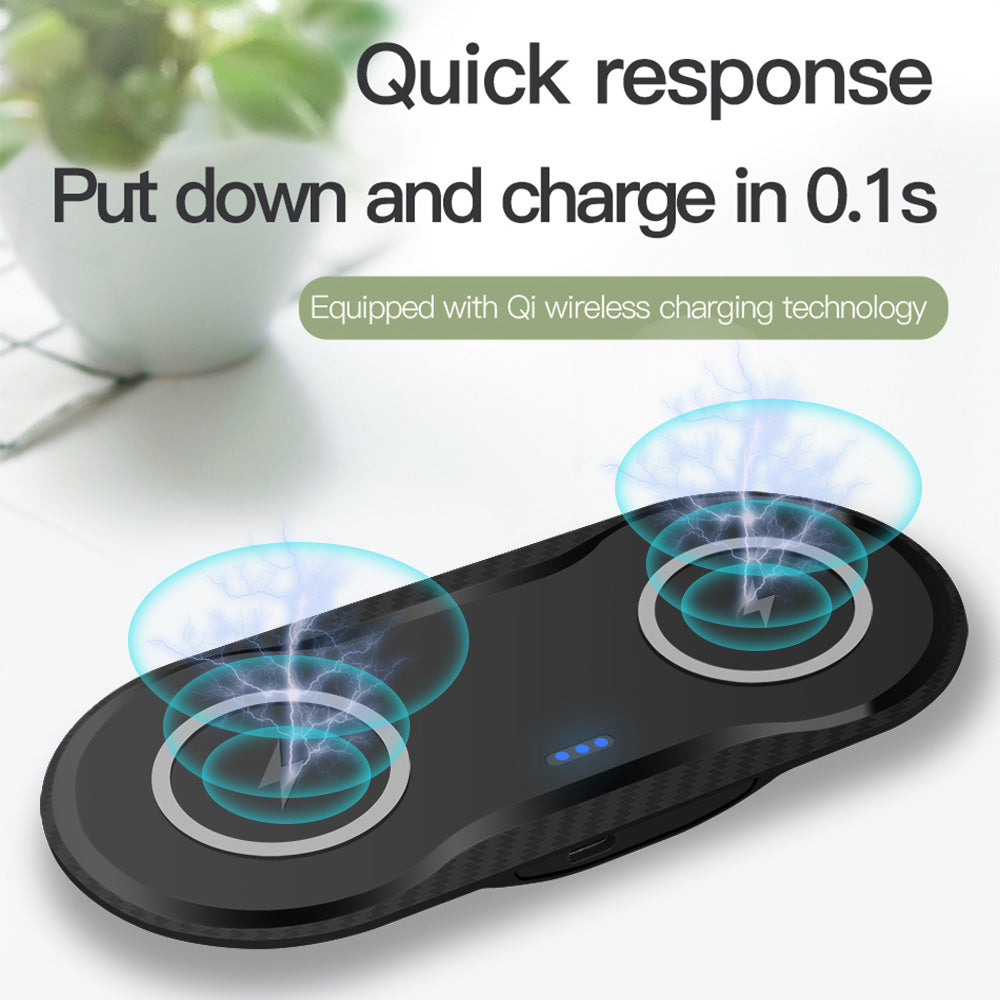 Double chargeur sans fil pour téléphone – vue 2
