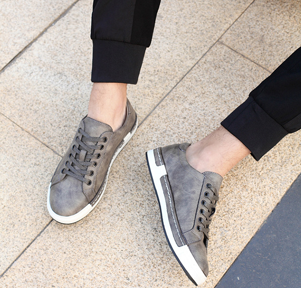 Chaussures casual effet cuir - vue 6