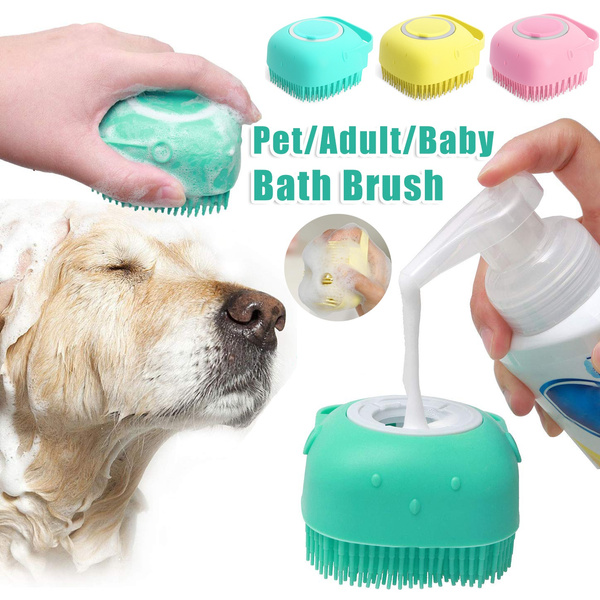 Gant de bain massant en silicone pour chien – vue 1