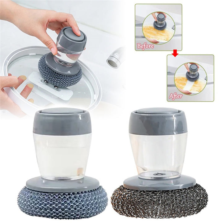 Brosse vaisselle avec distributeur de savon
