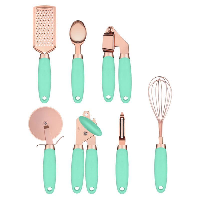 Set d'éplucheurs de cuisine finition cuivre – vue 2