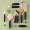 Set d'éplucheurs de cuisine finition cuivre – vue 1