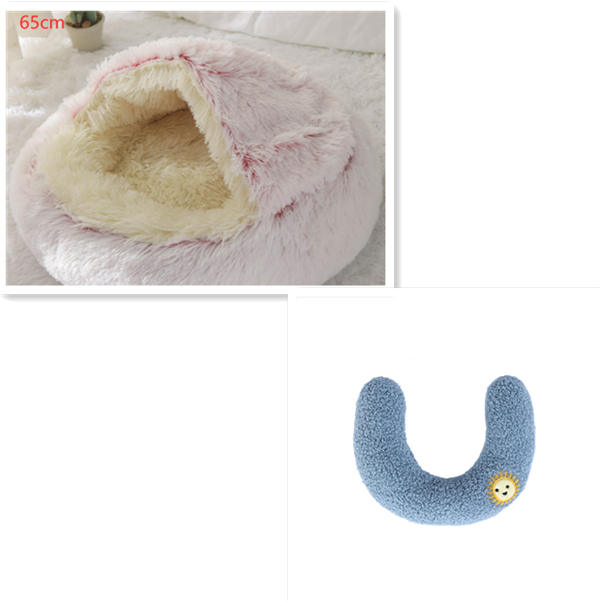 Couchage peluche 2-en-1 pour chien et chat – vue 4