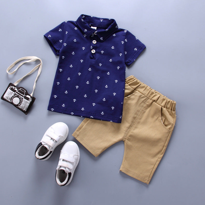 ELBÉ KIDS™ – Ensemble Garçon Polo & Short – vue 3