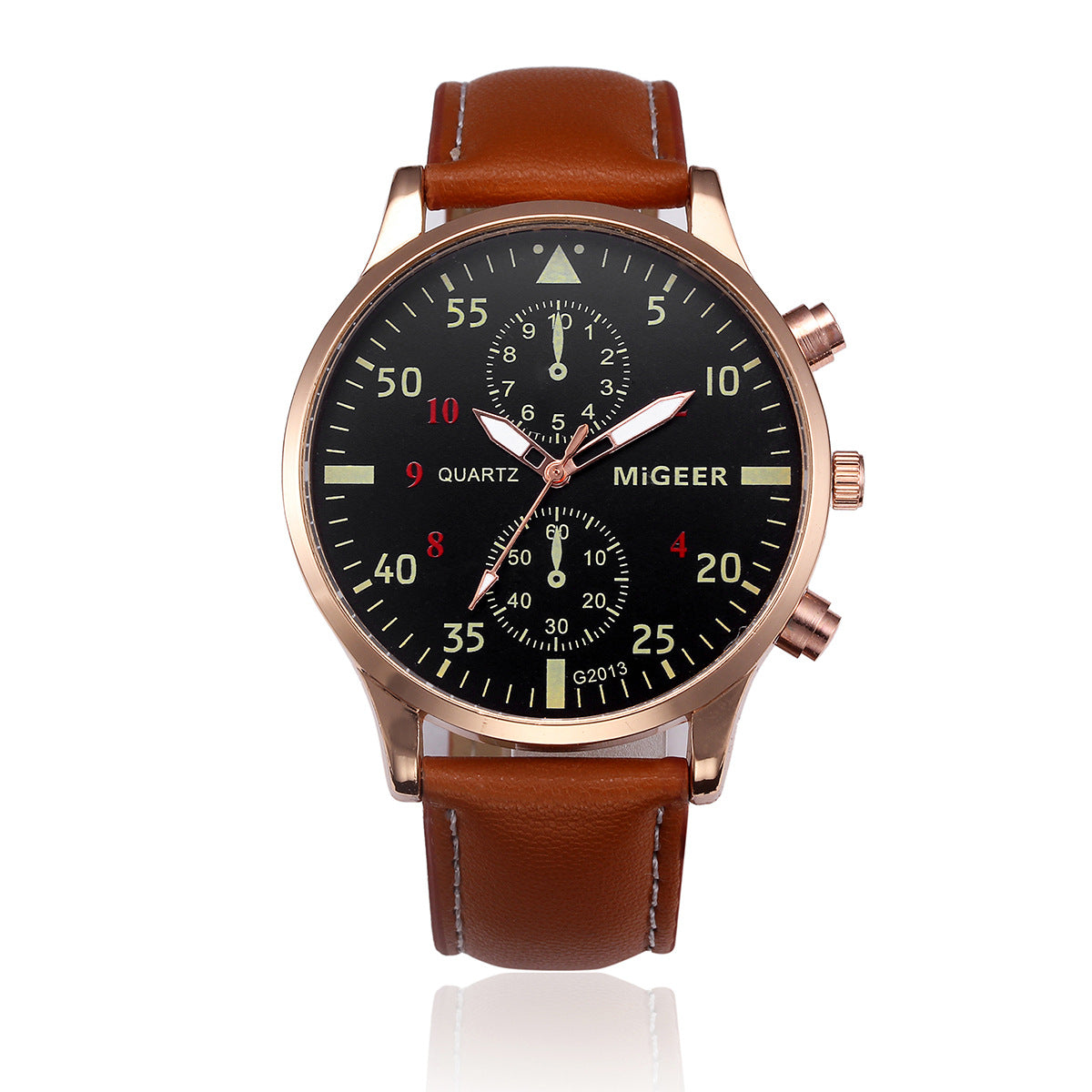 Montre Homme ELBÉ Urban – Design Vintage Quartz avec Bracelet Similicuir – vue 8