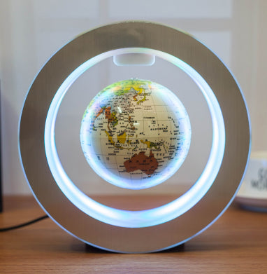 Globe terrestre flottant à lévitation magnétique LED – vue 4