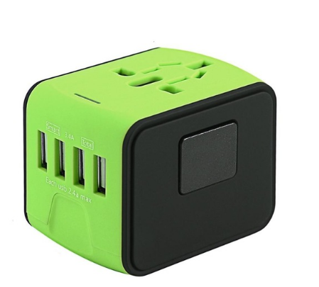Adaptateur de voyage universel avec ports USB – vue 2