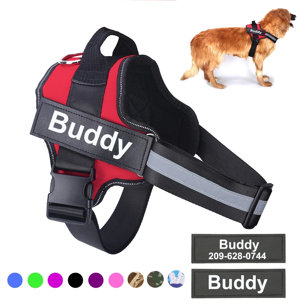 Harnais personnalisé anti-traction pour chien – vue 1