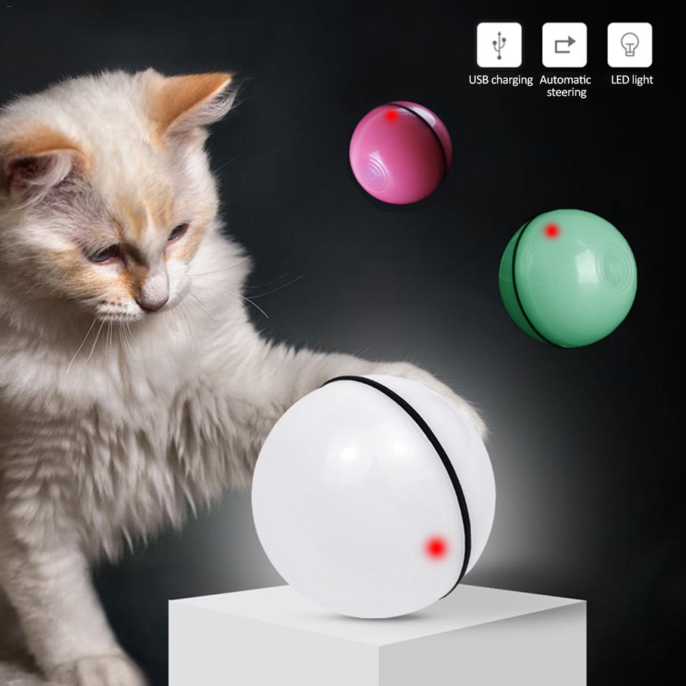 Balle interactive LED pour chat