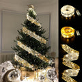 Guirlande ruban à nœuds de Noël – vue 1