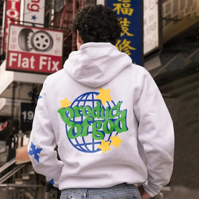 Hoodie Homme ELBÉ Urban – Sweat Streetwear Oversize Graphic Premium – vue 4