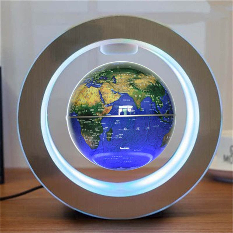 Globe terrestre flottant à lévitation magnétique LED – vue 2