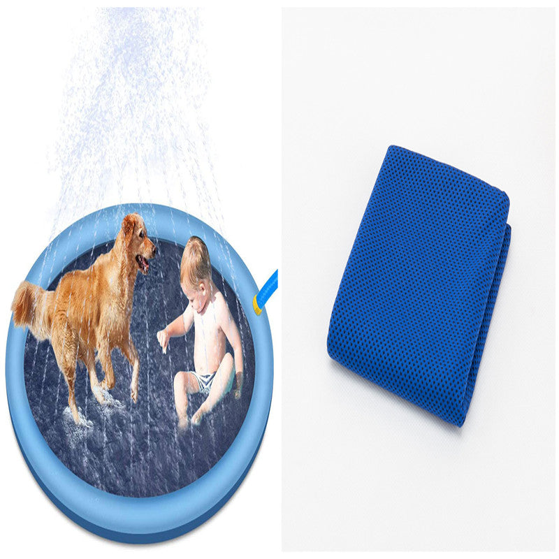 Tapis de jeux d'eau antidérapant pour enfant et chien – vue 3