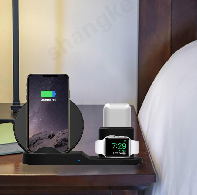 Chargeur sans fil 3-en-1 compatible Apple