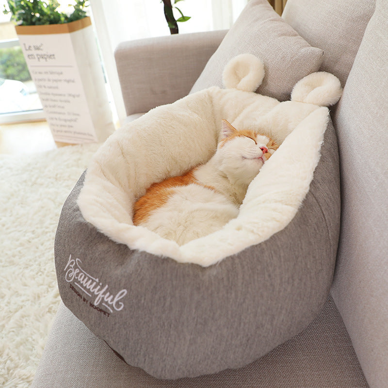 Couchage douillet pour chien en coton