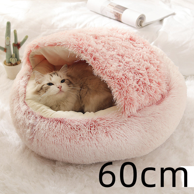 Couchage peluche 2-en-1 pour chien et chat – vue 2