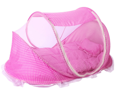 Lit moustiquaire pliable pour bébé avec oreiller – vue 3